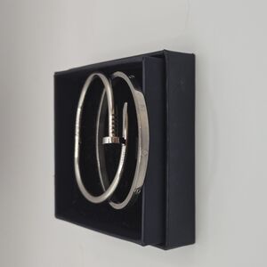 Silver Modern Minimalist Bracelet